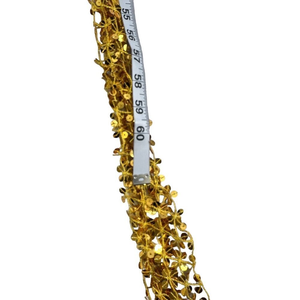 Charlie Paige Women's Gold Sequin Scarf - Picture 6 of 6